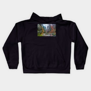 Canyon in mountains Kids Hoodie